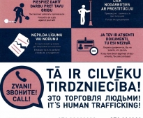 Informative posters about the types of human trafficking will be placed in the trains of joint-stock company 